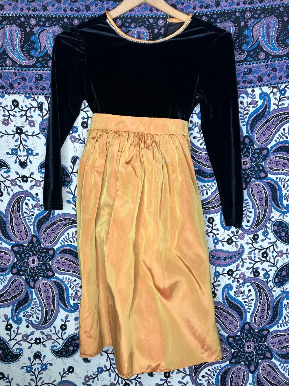 Jessica McClintock VTG girls 10 velvet dress